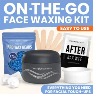 Easy to Use Nose & Brow Wax Kit for Women & Men by Brandrazi– Travel-Friendly Facial & Nose Wax Set for Brows, Upper Lip & Sideburns Sensitive Smooth Silicone Gentle Body Care Hair Removal