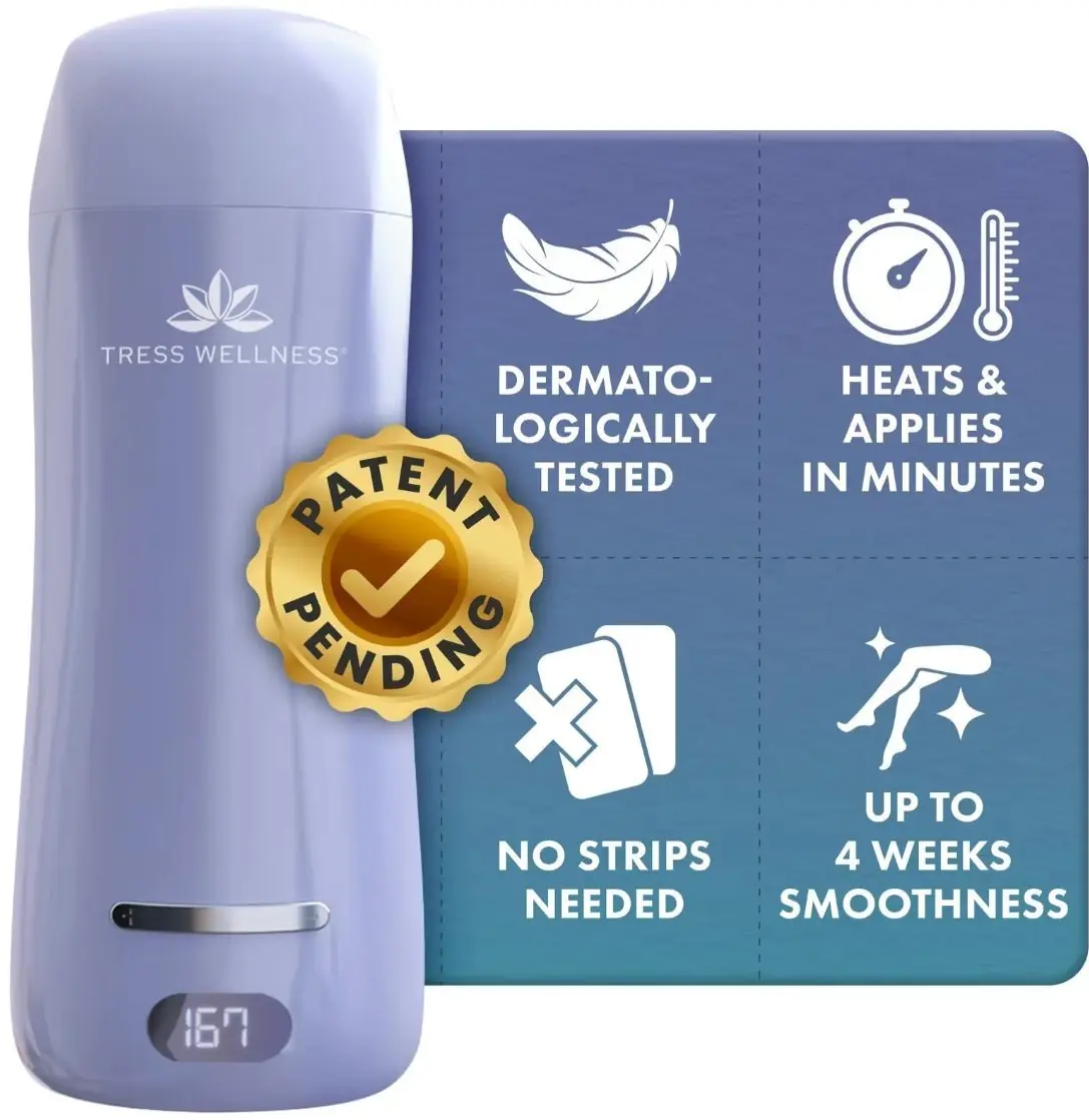 Hard Wax Roller for Hair Removal – Roll On Wax Kit for Women (Body & Bikini Line)