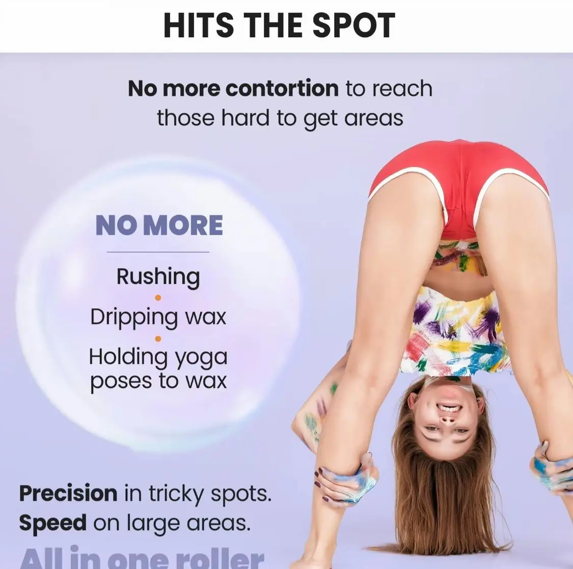 Hard Wax Roller for Hair Removal – Roll On Wax Kit for Women (Body & Bikini Line) - Image 2