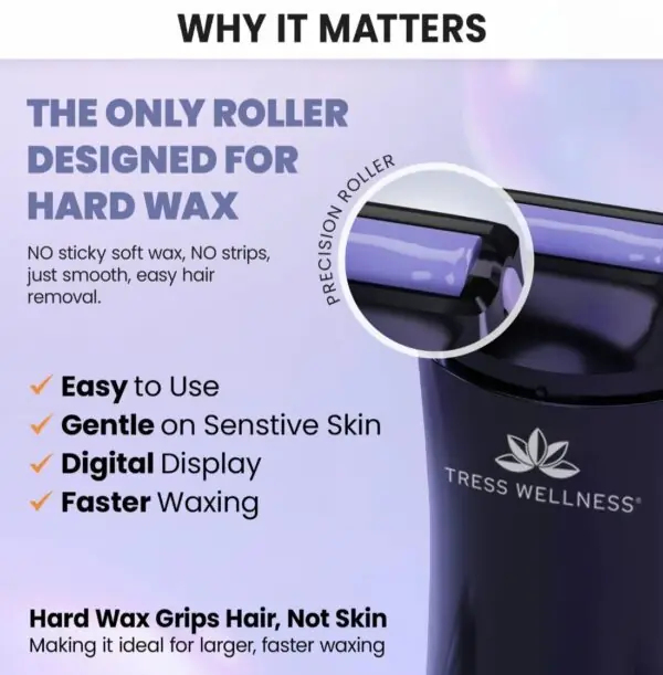 Hard Wax Roller for Hair Removal – Roll On Wax Kit for Women (Body & Bikini Line) - Image 6
