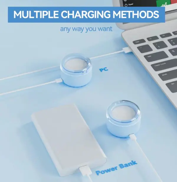 Mini Nose & Face Wax Kit for Men & Women | Painless Face Hair Removal | USB Portable Warmer | BLUE - Image 4